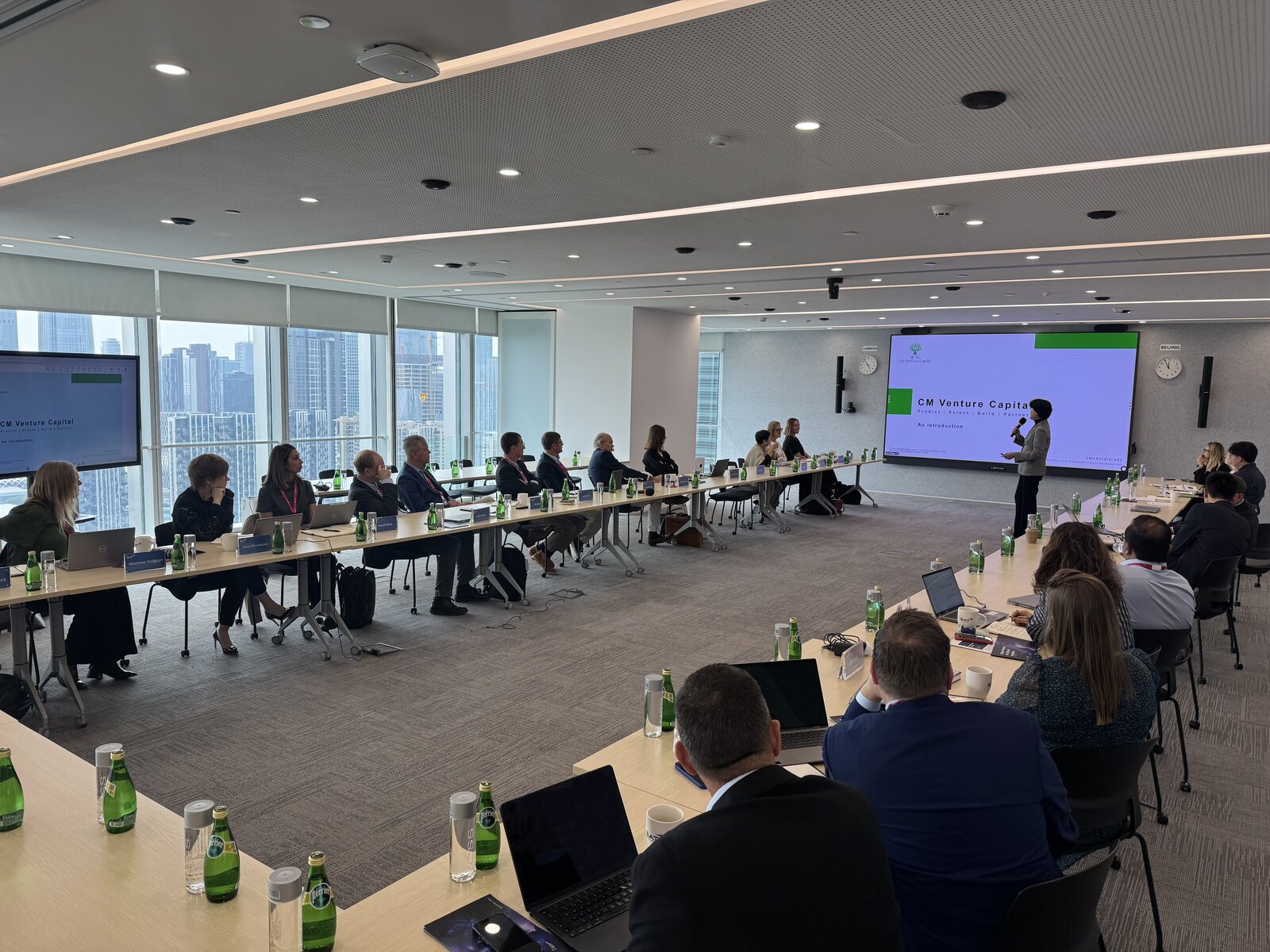 CM Venture Capital presenting at BAT’s Open Innovation Day at the BAT China headquarters, November 2025